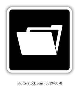 File Folder - black vector icon