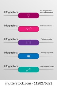 File folder business infographics vector illustrator 