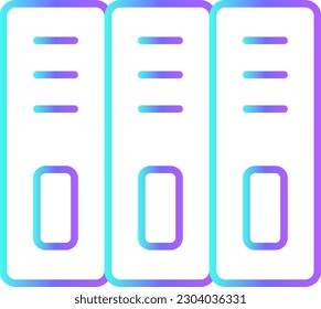 File Folder Business and Office Symbol mit blauem duotone Stil. Dokument, Papier, Archiv, Seite, Daten, Speicherung, Dok. Vektorgrafik