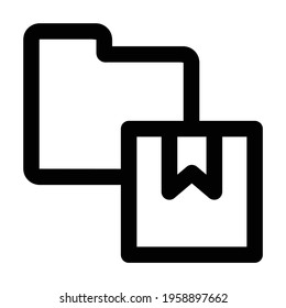 file folder delivery icon. file folder illustration. Flat vector icon. can use for, icon design element,ui, web, mobile