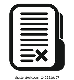 Icono de descarga de archivos Vector simple. Papeleo. Ley de datos, control moderno