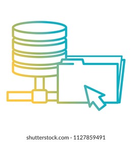 file folder with disk data server