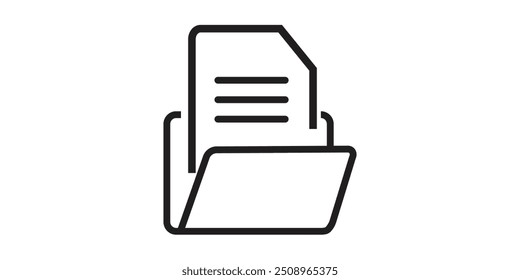 File, folder, document icon vector image. Can also be used for banking, finance, business. Suitable for web apps, mobile apps and print media.