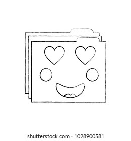 file folder heart eyes emoji icon image 