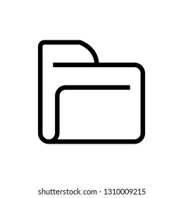 File folder icon. Archive sign
