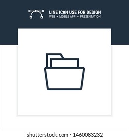 file folder icon design vector illustration