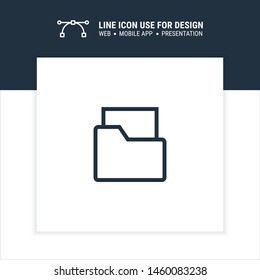 file folder icon design vector illustration