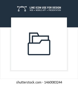 file folder icon design vector illustration