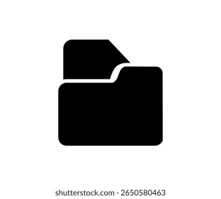 File folder icon. File folder icon. Document binder data archive. Office folder icon with document vector design and illustration.


