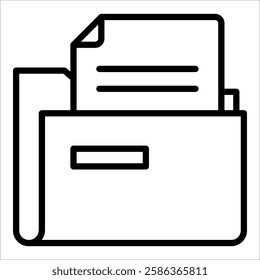 File Folder Icon Element For Design