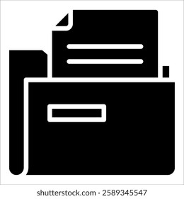 File Folder Icon Element For Design