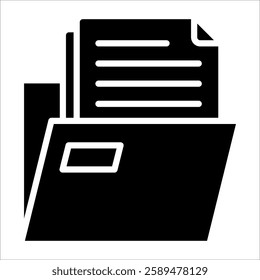 File Folder Icon Element For Design