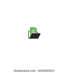 File folder icon flat vector design