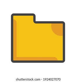 file folder icon. file folder  illustration. Flat vector icon. can use for, icon design element,ui, web, mobile app.