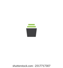 File folder icon logo flat vector design