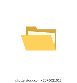 File folder Icon. Open folder Icon Design Template.