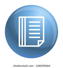 File folder icon. Outline file folder vector icon for web design isolated on white background