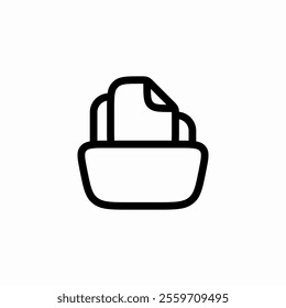 file in folder icon sign vector