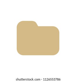 File folder icon simple flat web navigation sign.