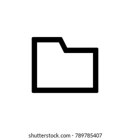 File folder icon for simple flat style ui design.