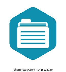 File folder icon. Simple illustration of file folder vector icon for web