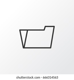 File Folder Icon Symbol. Premium Quality Isolated Document Case Element In Trendy Style.