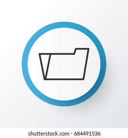 File Folder Icon Symbol. Premium Quality Isolated Document Case Element In Trendy Style.