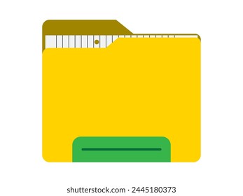 File folder icon vector, document file icon. a4 paper file. Folder icon. Vector can use for infographic, banner, web design, poster. Vector illustration isolated for graphic and web design.