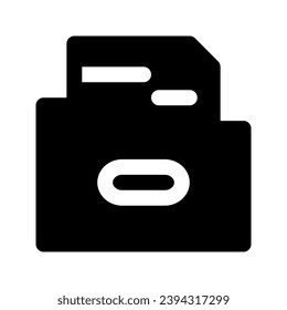 File Folder Icon Vector. Flat design style. Made in vector illustration