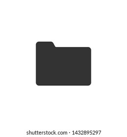 File, folder icon. Vector illustration, flat design.