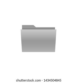 File, folder icon. Vector illustration, flat design.