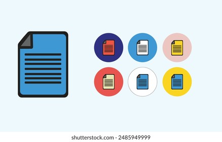 File and folder icon vector quality design.