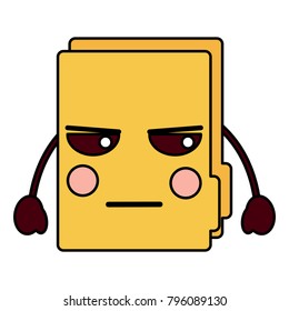 file folder kawaii icon image 