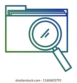 file folder with magnifying glass