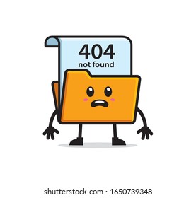 File folder mascot character design vector