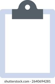 File folder with paper clip. Useful for school projects, office documents, homework, or digital organization tools.