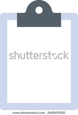 File folder with paper clip. Useful for school projects, office documents, homework, or digital organization tools.