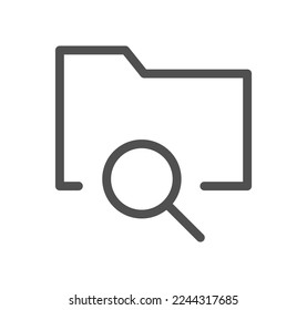 File and folder related icon outline and linear vector.