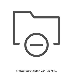 File and folder related icon outline and linear vector.