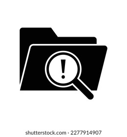 File folder scan icon design. isolated on white background. vector illustration