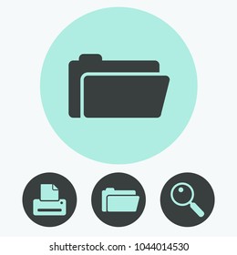 File folder vector icon