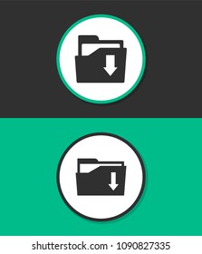 File folder vector icon.