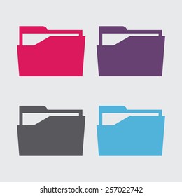 File Folder Vector Icon.