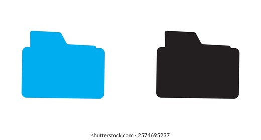 File folder vector icon ,file folders.  File folders buttons design eps 10  