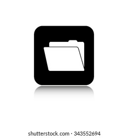 File Folder - vector icon  with shadow