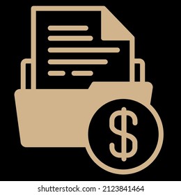 file folder vector icon sign symbol. isolated graphic illustration