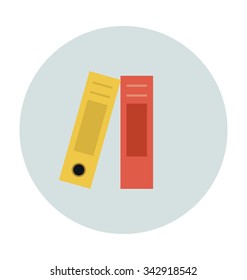 File Folders Colored Vector Illustration 