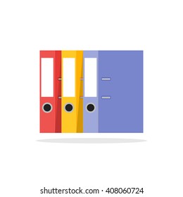 File folders icon isolated on white background