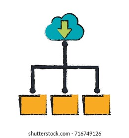 file folders network icon image