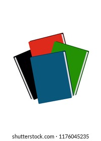 File folders on white background